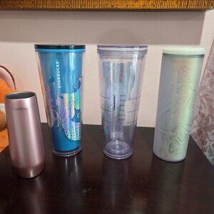 4 piece tumbler starbucks and corkcicle